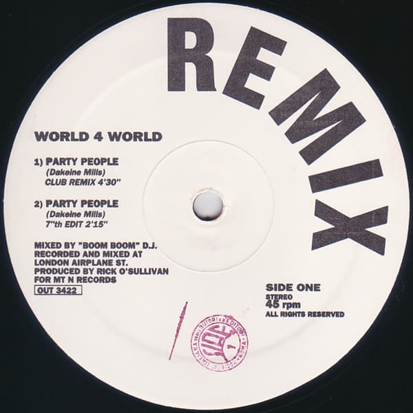 World 4 World - Party People (Remix)