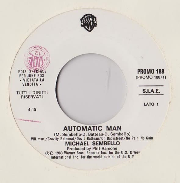 Michael Sembello / Atelier Folie - Automatic Man / No Rhyme, No Reason