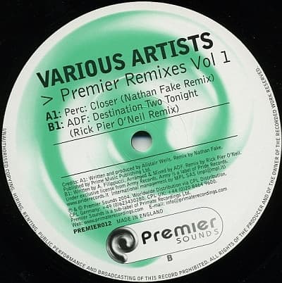 Perc / ADF - Premier Remixes Vol 1