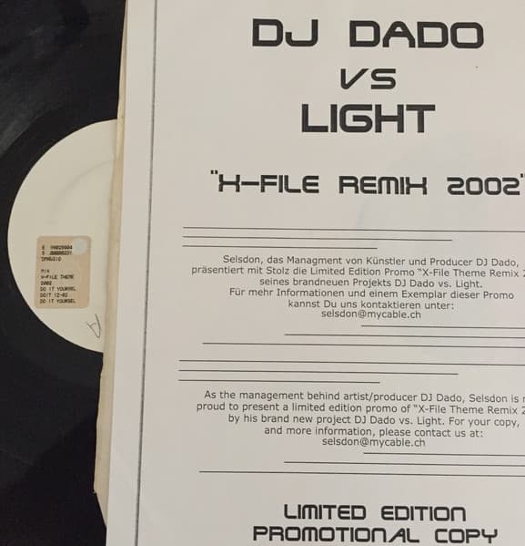 DJ Dado Vs. Light (2) - X-Files Theme 2002