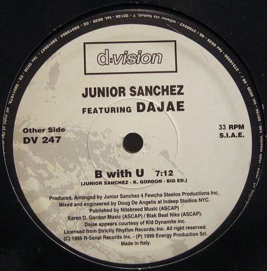 Junior Sanchez Featuring Dajaé - B With U