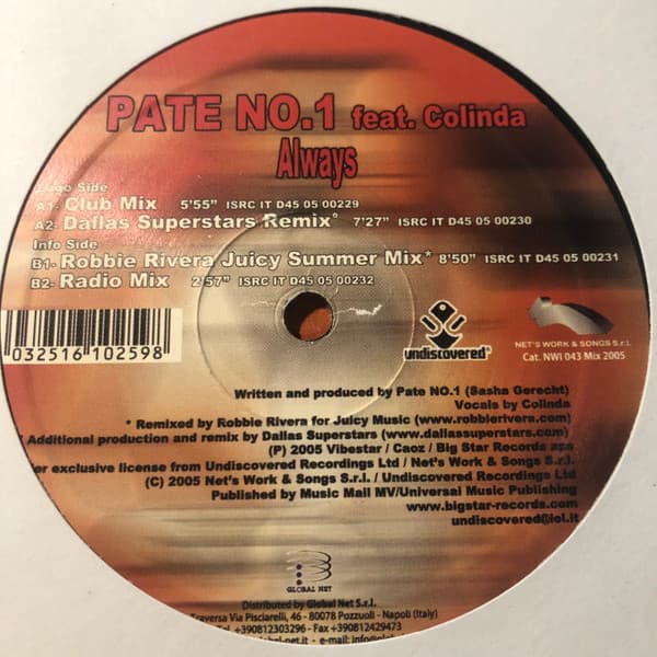 Pate No.1 Feat. Colinda - Always