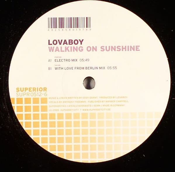 Lovaboy - Walking On Sunshine