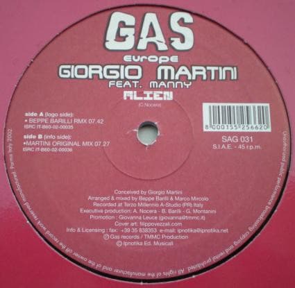 Giorgio Martini Feat. Manny (8) - Alien