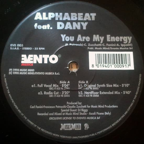 Alphabeat (7) Feat. Dany (26) - You Are My Energy