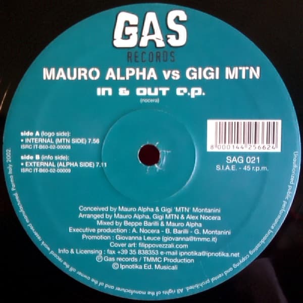 Mauro Alpha Vs Gigi Montanini - In & Out E.P.