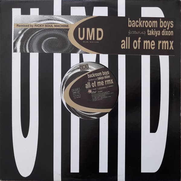 Backroom Boys Featuring Takiya Dixon - All Of Me Rmx