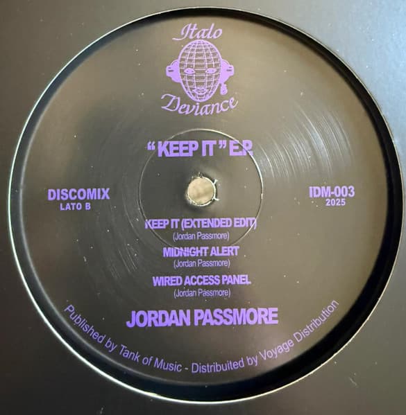 Jordan Passmore - "Keep it" E.P.