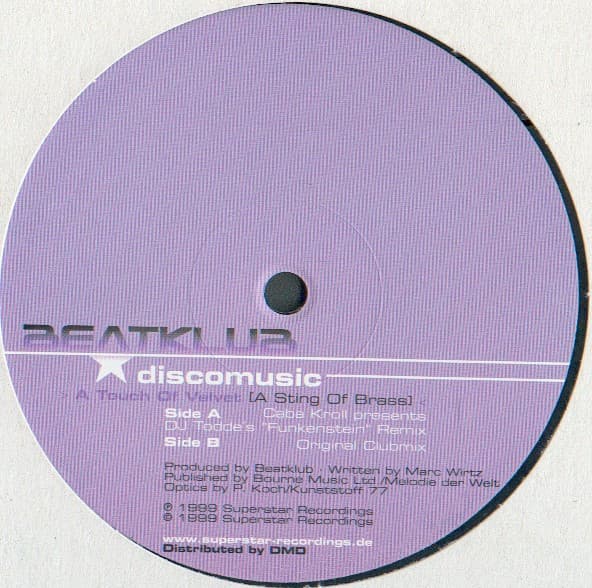 Beatklub - Discomusic >A Touch Of Velvet (A Sting Of Brass)<