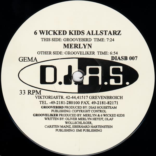 6 Wicked Kids Allstarz / DJ Merlyn - Groovebird / Grooveliker