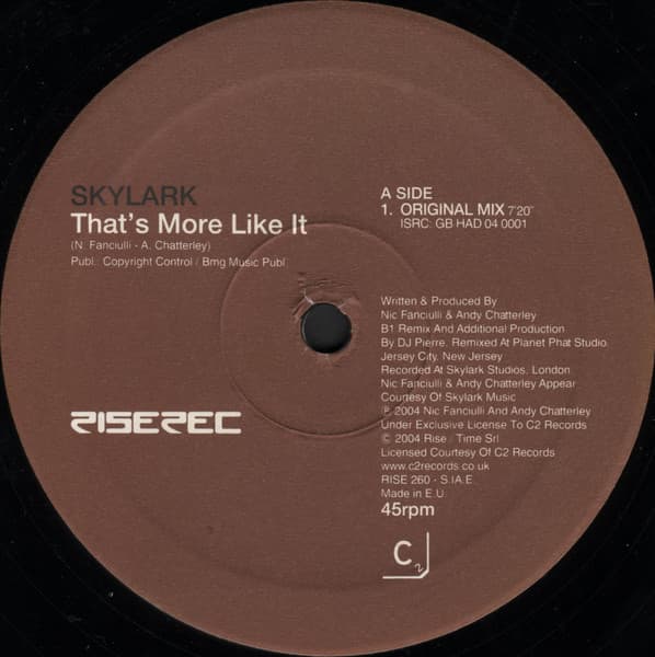 Skylark - That's More Like It